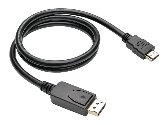 Kabel C-TECH DisplayPort/HDMI, 2m, černý CB-DP-HDMI-20