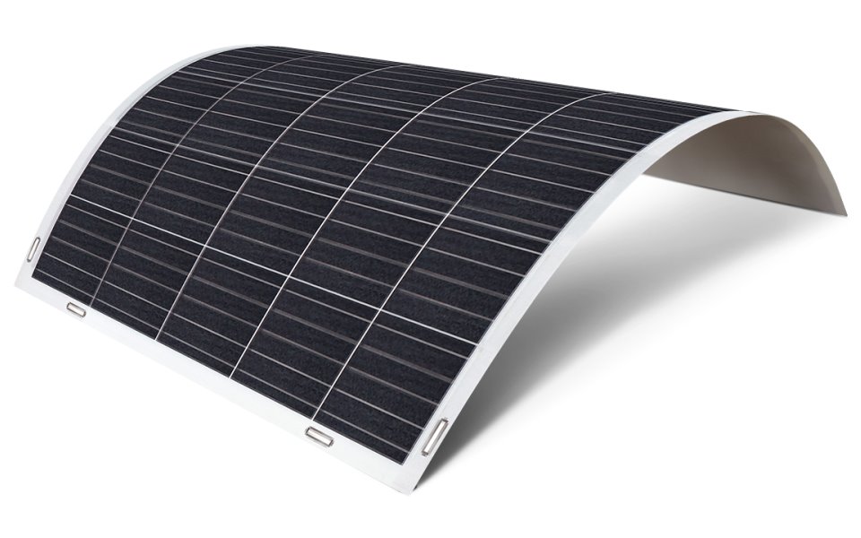 SUNMAN Solární panel Flexi Mono 150 Wp, oka SMF150M-6X05DW