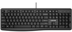 Canyon drátová klávesnice KB-50, USB, nízký zdvih, tenký design, chocolate key cap CNE-CKEY5-CS
