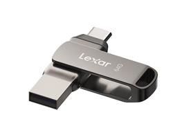Lexar flash disk 64GB - JumpDrive D400 Dual USB-C & USB-A 3.1 (čtení až 130MB/s) LJDD400064G-BNQNG
