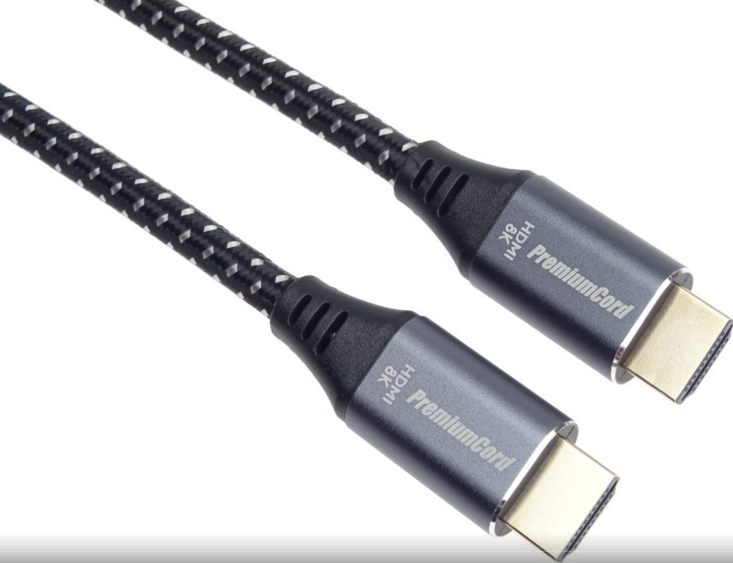 Premiumcord ULTRA HDMI 2.1 High Speed+Ethernet kabel 8K@60Hz, zlacené 5m KPHDM21S5