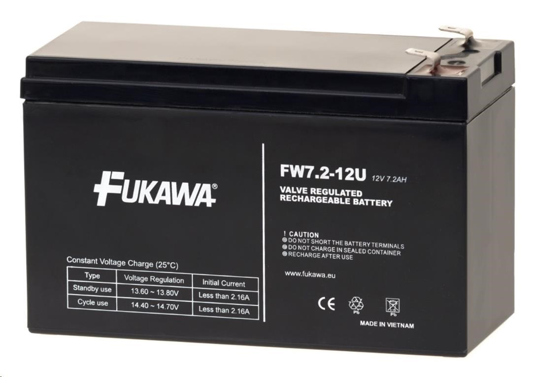 Akumulátor FUKAWA FW 7.2-12 F2U (12V 7,2Ah/7Ah) 11509