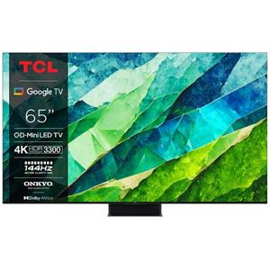 TCL 65C855, SMART TV 65" QLED/4K UHD/Mini LED/4xHDMI/144Hz/2xUSB/LAN/GoogleTV