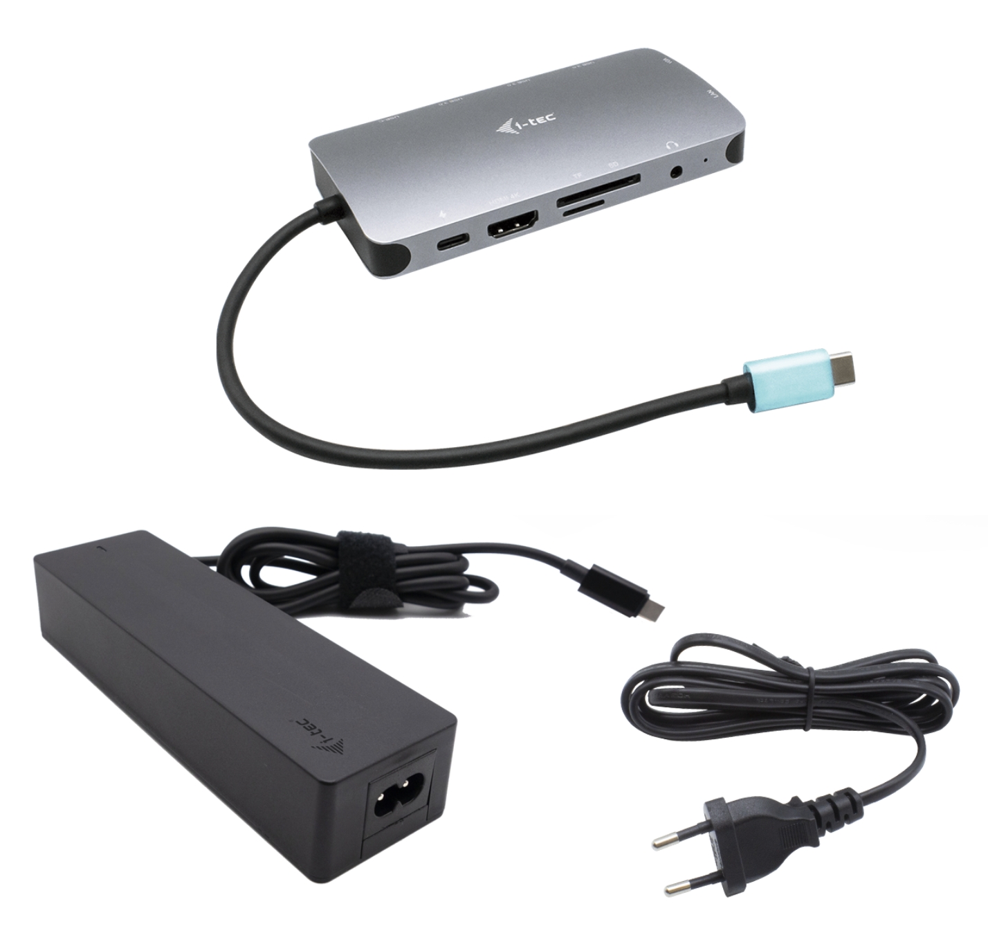 I-Tec USB-C Metal Nano Dock HDMI/VGA with LAN, Power Delivery 100 W+zdroj 100W C31NANOVGA100