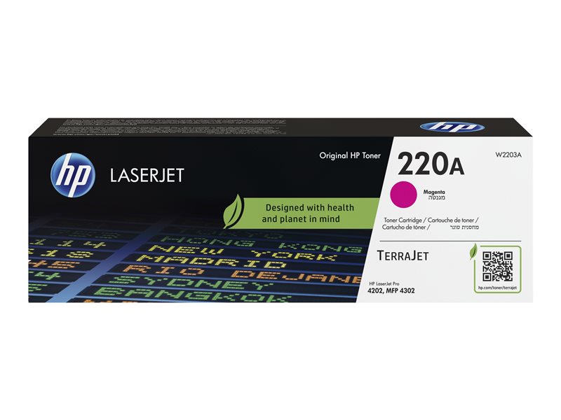 HP toner 220A - Purpurový 1800str. (W2203A) - pro Color LaserJet Pro 4202de, 4202dn, 4202dw