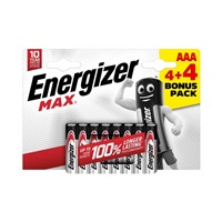 Energizer LR03/8 Max AAA 4+4 zdarma EU009