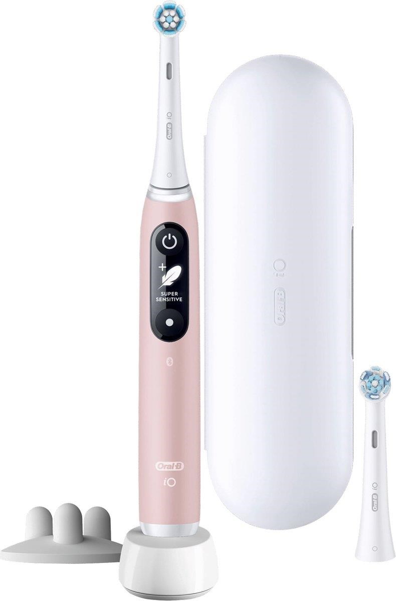 Braun Oral-B iO Series 6s el. zubní kartáček, časovač, tlakový senzor, 5 programů, aplikace, růžová 4210201427384