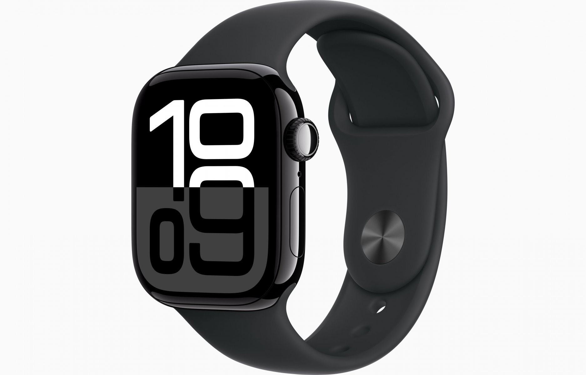 Apple Watch S10, 42mm/Jet Black/Sport Band/Black/-S/M MWWE3QC/A