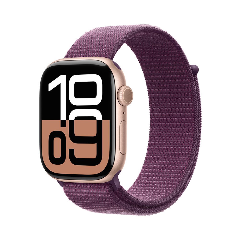 Apple Watch S10, 42mm/Rose Gold/Sport Band/Plum MWWK3QC/A