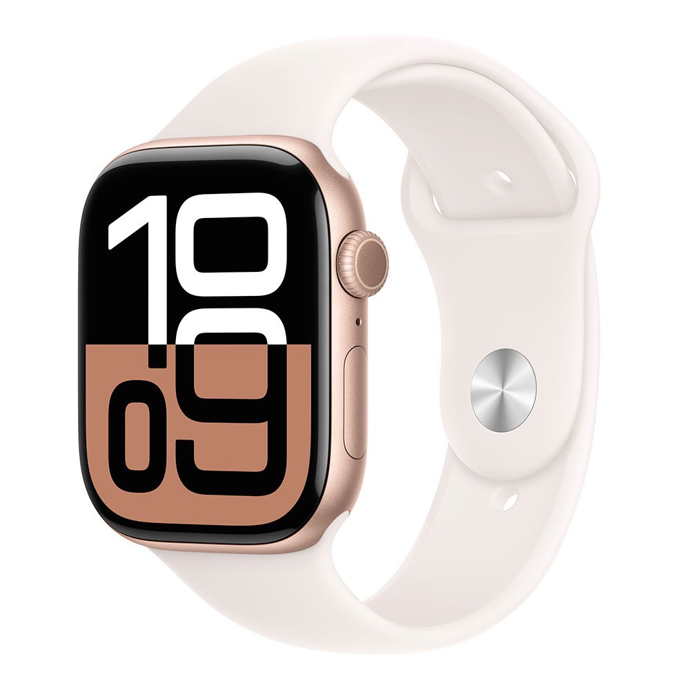 Apple Watch S10, 46mm/Rose Gold/Sport Band/Light Blush/-M/L MWWU3QC/A