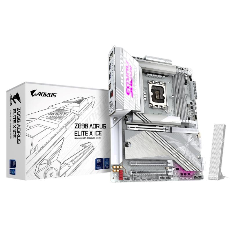 Gigabyte Z890 A ELITE X ICE, Intel Z890, 4xDDR5, 1xHDMI, 1xThunderbolt, WiFi