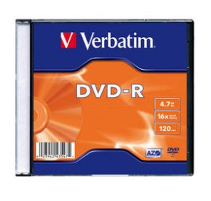 Verbatim DVD-R Slim/16x/4.7GB 1ks 43547