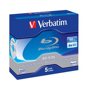 Verbatim BD-R DL (5-Pack)Jewel/6x/50GB 43748