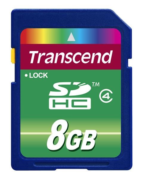 Transcend SDHC - 8GB Class 4 TS8GSDHC4