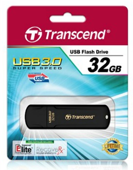 Transcend Jetflash 700 - 32GB USB 3.0, JetFlash Elite SW,černý,30/70MB/s TS32GJF700