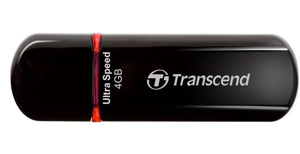 Transcend JetFlash 600 - 4GB USB 2.0, JetFlash Elite SW,černý, 7/32MB/s TS4GJF600