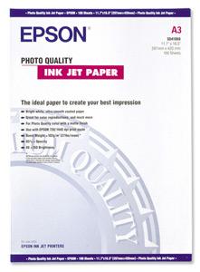Epson Papír Photo Quality Ink Jet | 105g | A3 | 100listů C13S041068