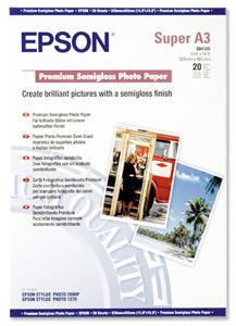 Epson Papír Premium Semigloss Photo | 251g | A3+ | 20listů C13S041328