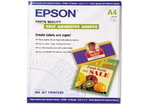 Epson Papír Photo Quality self-adhesive | 167g | A4 | 10listů C13S041106