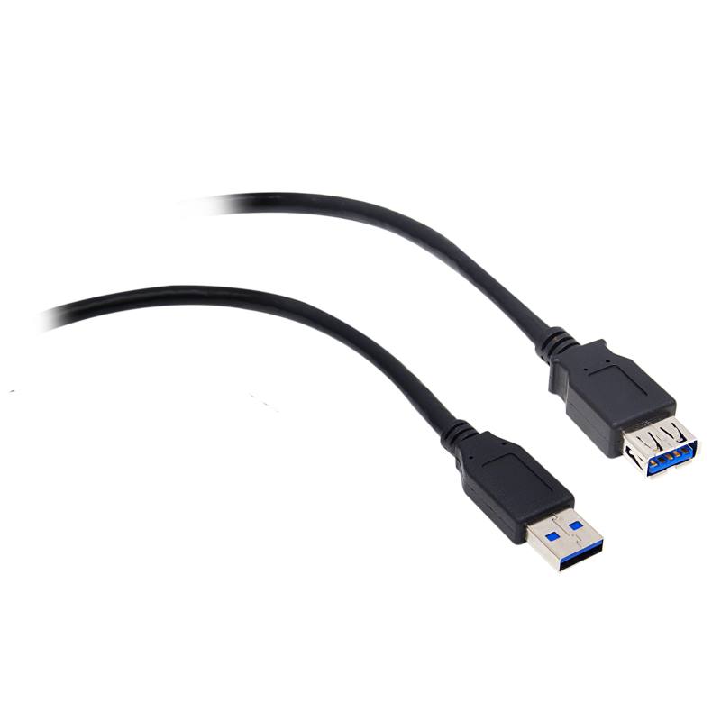 AKASA kabel USB 3.0 Type A-A 1,5m prodlužovací (A-M/A-F) AK-CBUB02-15BK