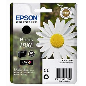 Epson T1811 - Singlepack 18XL Claria Home Ink - Black C13T18114012