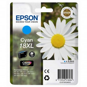 Epson T1812 - Singlepack 18XL Claria Home Ink - Cyan C13T18124012