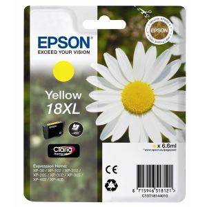 Epson T1814 - Singlepack 18XL Claria Home Ink - Yellow C13T18144012