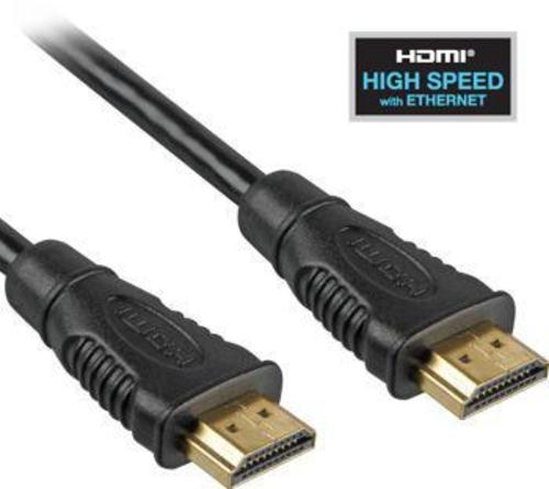 Kabel propojovací HDMI M - HDMI M, 1.5m, dual shielded+ethernet, standard 1.4 HQ KPHDME015