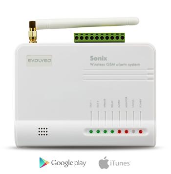 Evolve Sonix - bezdr. GSM alarm,4ks dálk. ovlád.,PIR čidlo pohybu,čidlo na okno ALM301