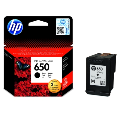 HP cartridge 650 black, CZ101AE