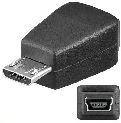 KABEL USB redukce Mini 5 PIN(F) - Micro USB(M) KUR-11