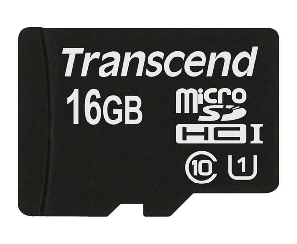 Transcend Micro SDHC - 16GB Class 10 UHS-I TS16GUSDCU1
