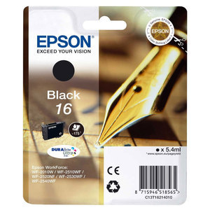 Epson T1621 - 16 DURABrite Ultra Ink - Black C13T16214012