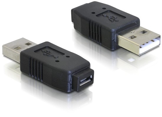 Delock Adaptér USB micro-A+B samice do USB2.0-A samec 65029