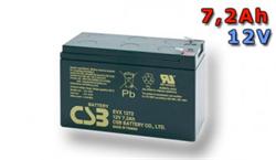 CSB Náhradni baterie 12V - 7,2Ah GP1272F2 - kompatibilní s RBC2/5/8/9/12/22/23/2