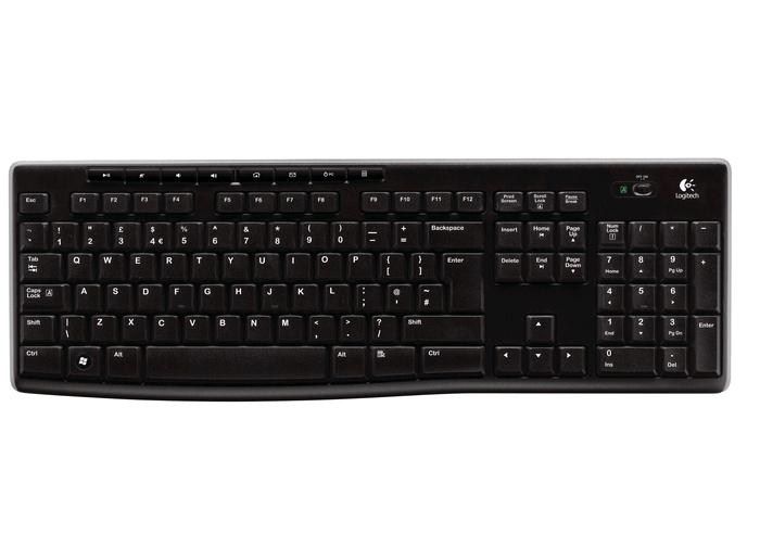Logitech Wireless Keyboard K270, CZ verze, Unifying přijímač 920-003741