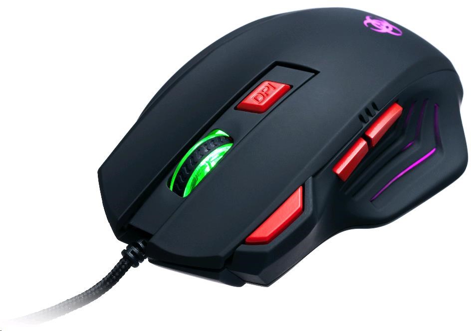 Connect It herní myš BIOHAZARD - USB, podsvícená, 7 tlačítek, 3200 DPI - černá CI-191