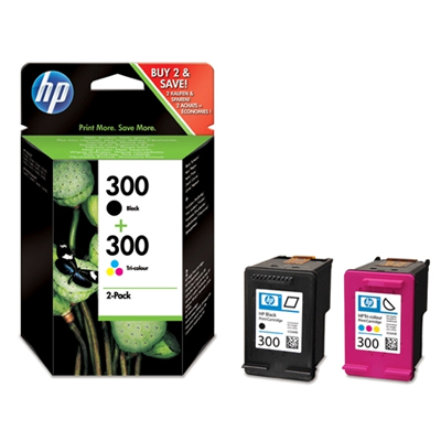 HP 300 - combo pack (black, 3color), CN637EE