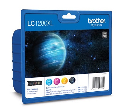 Brother LC-1280XLVALBP (multipack-černá+tři barvy) LC1280XLVALBP