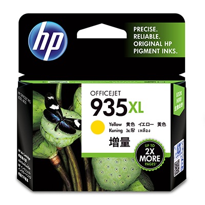 HP 935XL - žlutá inkoustová kazeta, C2P26AE