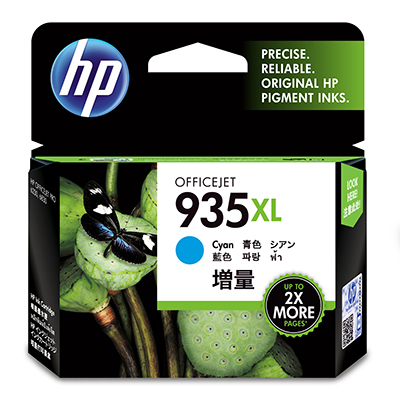 HP 935XL - azurová inkoustová kazeta, C2P24AE