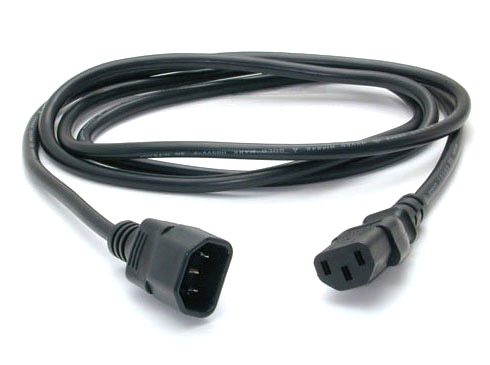 Kabel prodlužovací 220V/230V 1m - VDE (C14-C13) KPS1