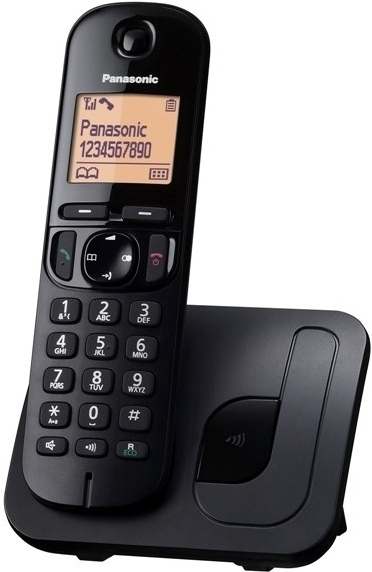 Panasonic KX-TGC210FXB, bezdrát. telefon - černý
