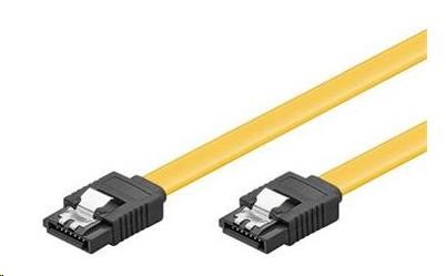 Kabel datový SATA 3.0 - 1.5GBs / 3GBs / 6GBs, kov.západka, 0,5m KFSA-20-05