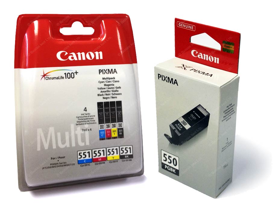 Canon PGI-550 + CLI-551 C/M/Y/BK/GY - Multi pack 6496B005