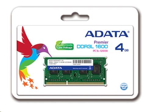A-Data SODIMM DDR3L 4GB - 1600MHz CL11 ADATA ADDS1600W4G11-S