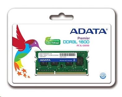 A-Data SODIMM DDR3L 8GB - 1600MHz CL11 ADATA ADDS1600W8G11-S
