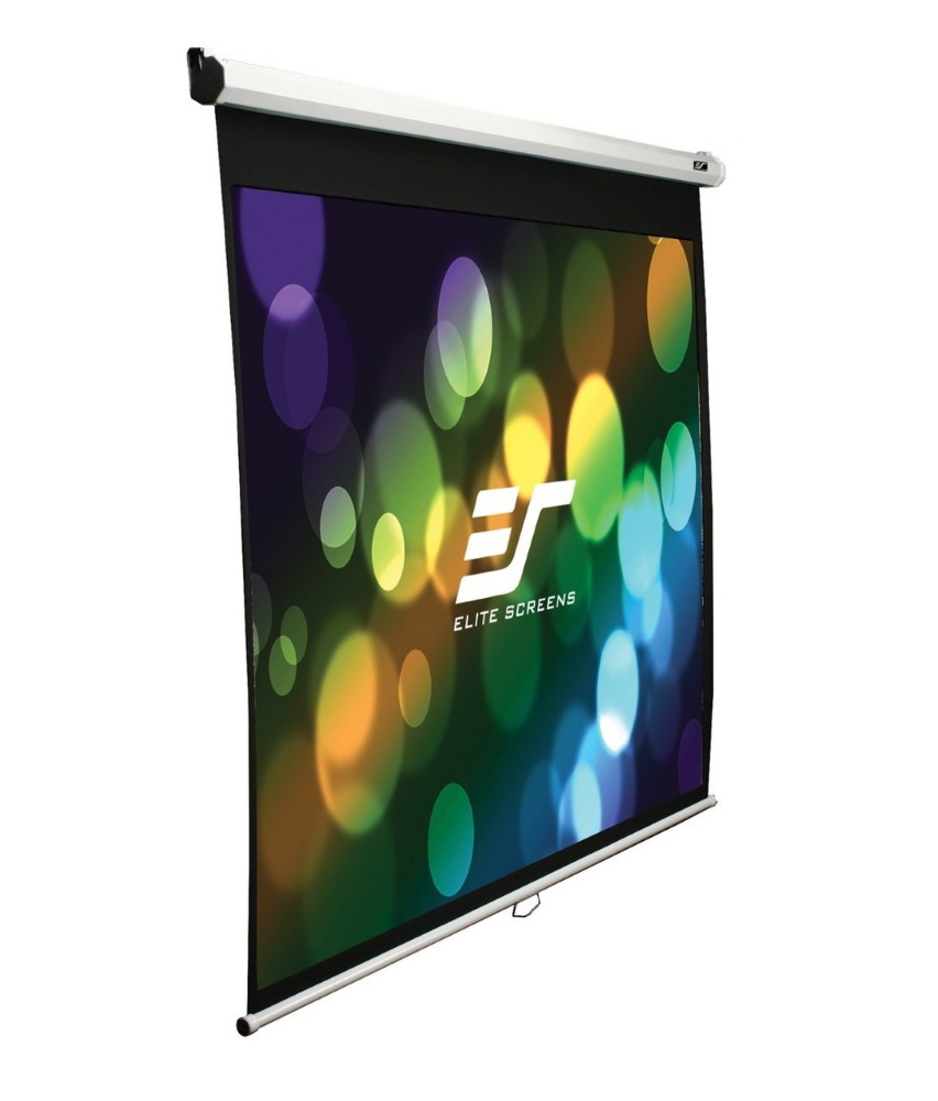 Elite Screens M85XWS1 - závěsné manuální plátno, 153x153cm, 85 palců, 1:1, bílé pouzdro