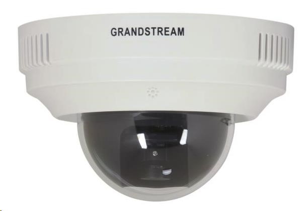 Grandstream IP kamera GXV3611_HD 2Mpix, H.264/MJPEG, 1600x1200, PoE, mic/reprod., detektor kouře, DI/DO, vnitřní