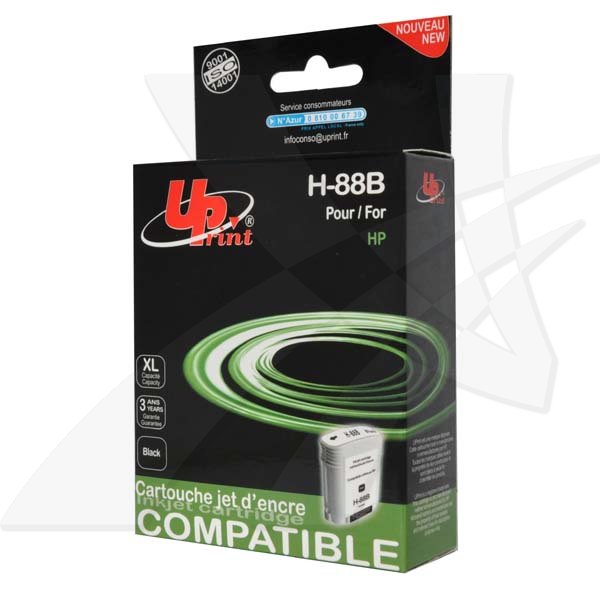 UPrint C9396AE, No.88XL - Black, 80ml, H-88B, pro HP OfficeJet Pro K5400, L7580, L
